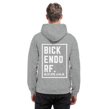 Bickendorf Koordinaten (großer Druck auf dem Rücken) - Basic Unisex Hoodie