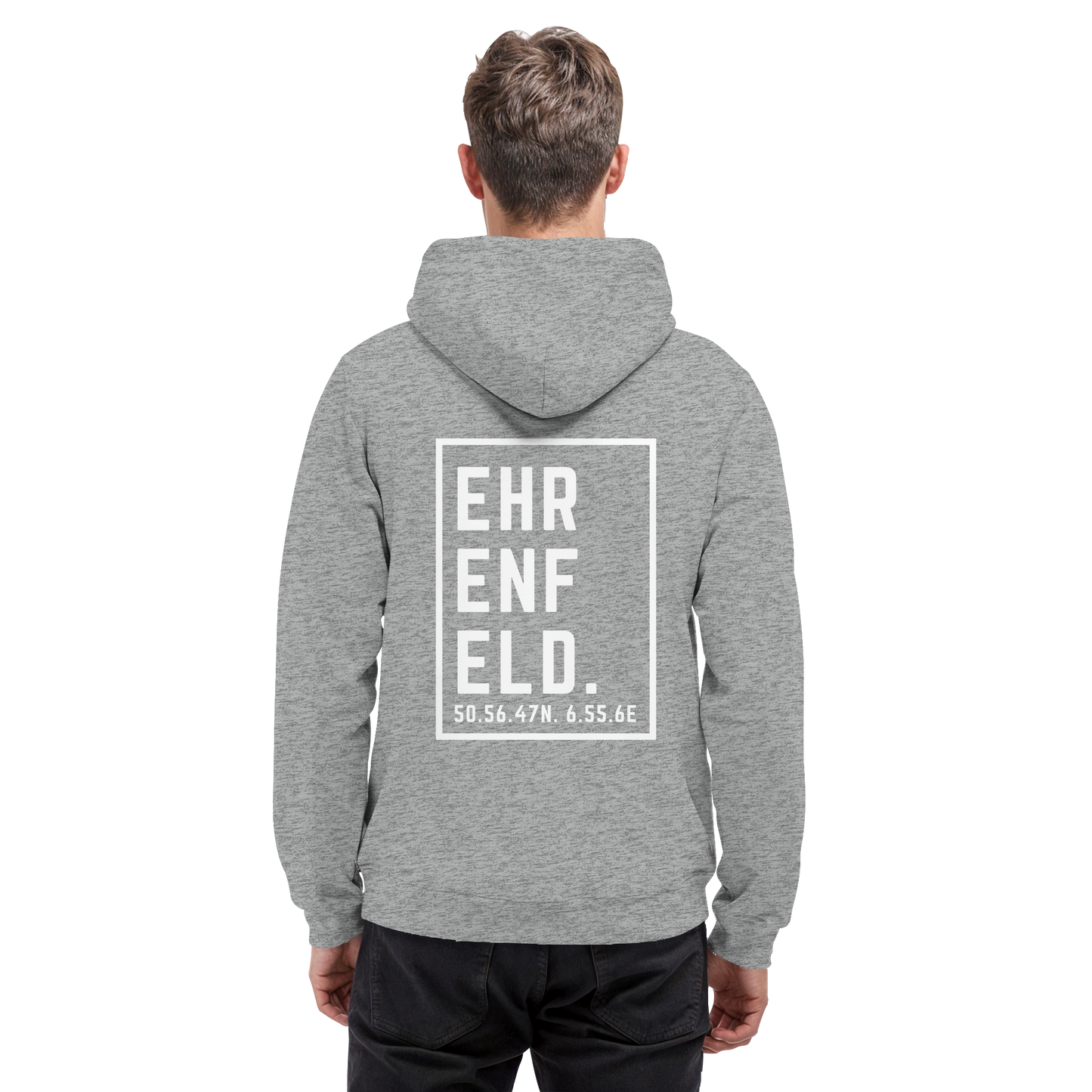 Ehrenfeld Koordinaten (großer Druck auf dem Rücken) - Basic Unisex Hoodie