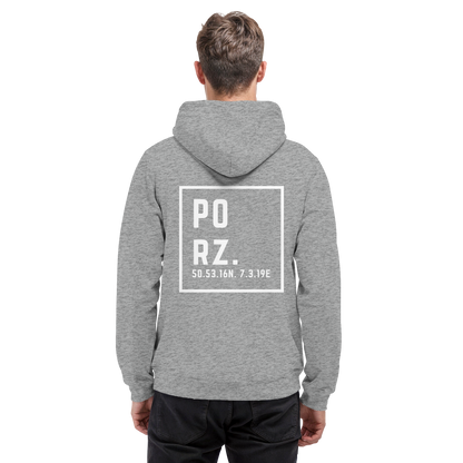 Porz Koordinaten (großer Druck Rücken) - Basic Unisex Hoodie