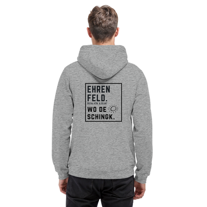 Wo de Sonn schingk - Ehrenfeld Druck Rücken - Basic Unisex Hoodie