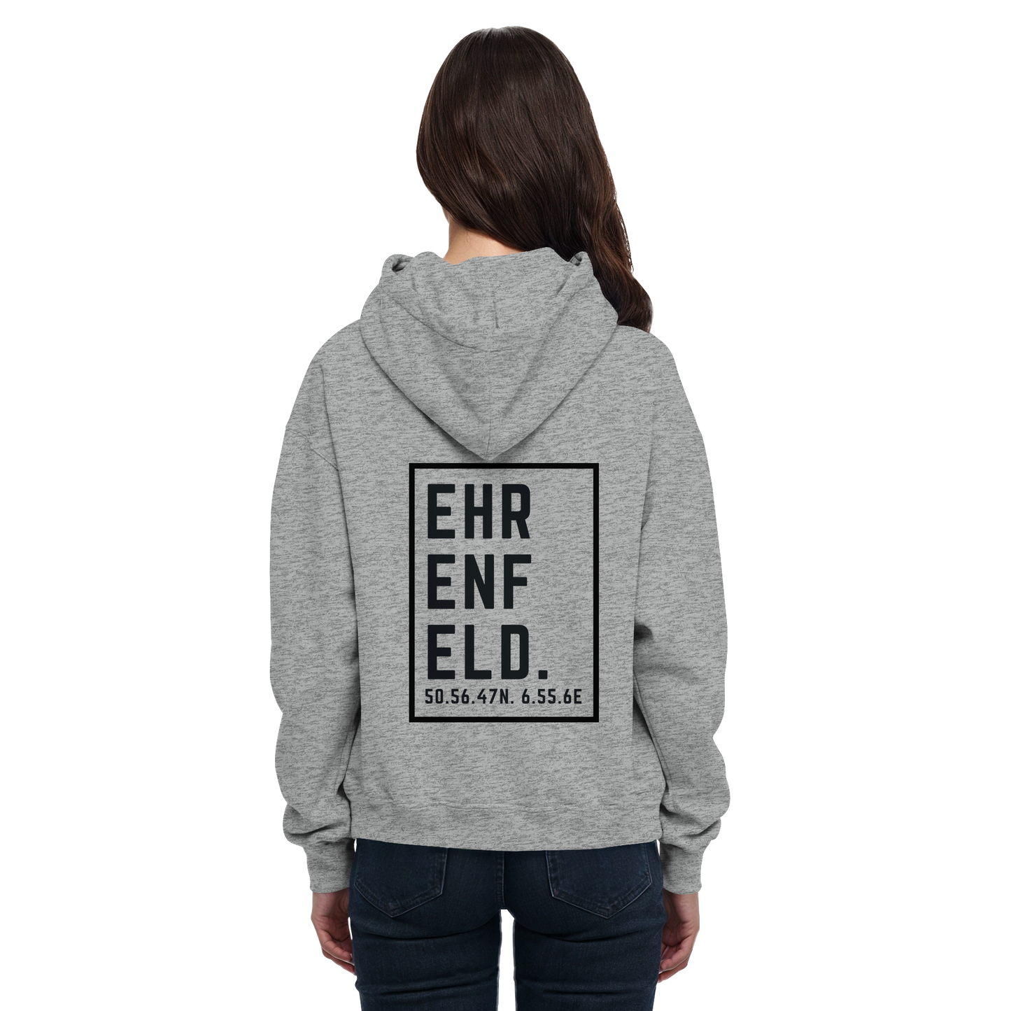 Ehrenfeld Koordinaten (großer Druck auf dem Rücken) - Basic Unisex Hoodie