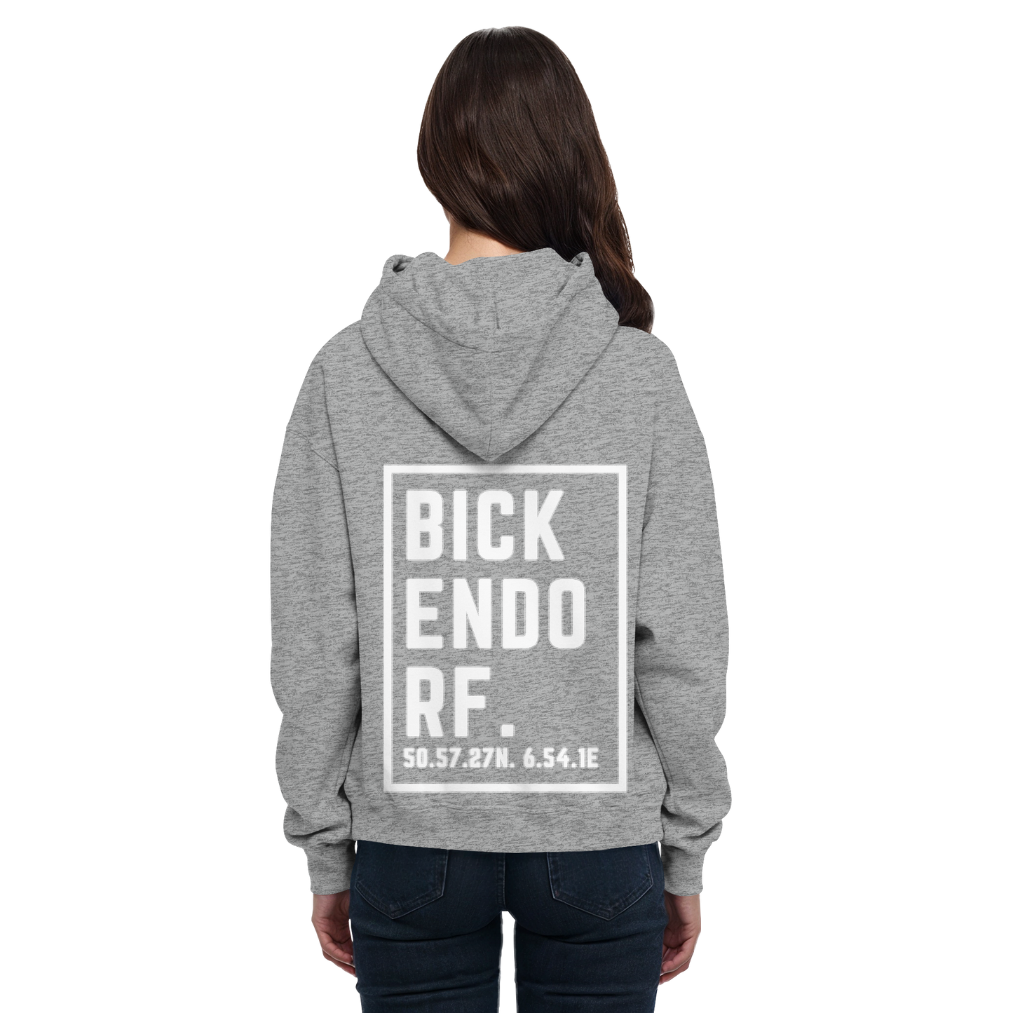 Bickendorf Koordinaten (großer Druck auf dem Rücken) - Basic Unisex Hoodie