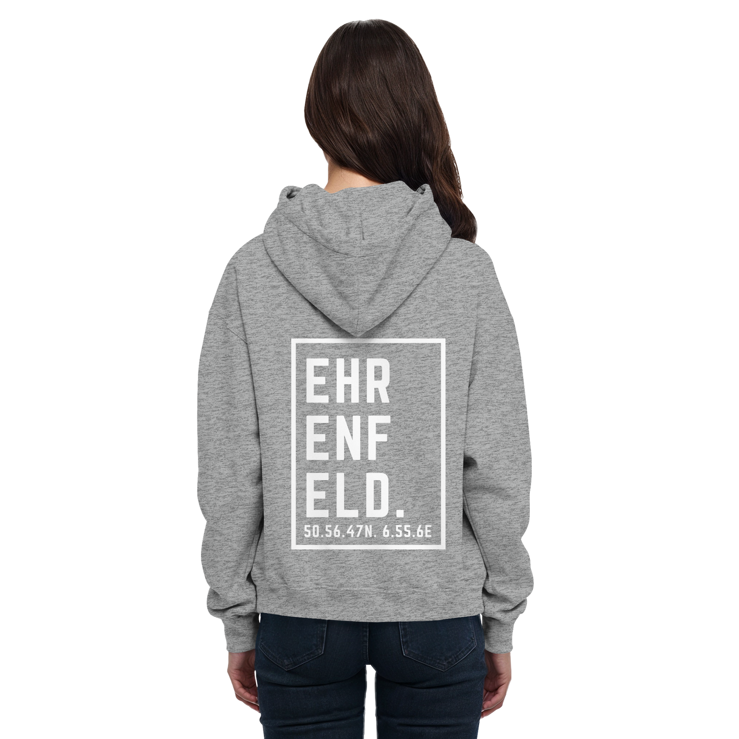 Ehrenfeld Koordinaten (großer Druck auf dem Rücken) - Basic Unisex Hoodie