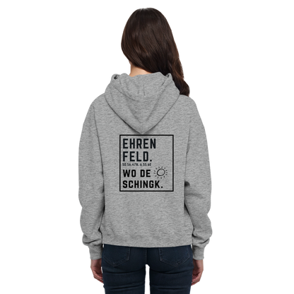 Wo de Sonn schingk - Ehrenfeld Druck Rücken - Basic Unisex Hoodie