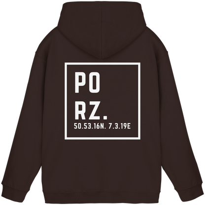 Porz Koordinaten (großer Druck Rücken) - Basic Unisex Hoodie
