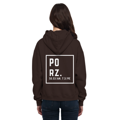 Porz Koordinaten (großer Druck Rücken) - Basic Unisex Hoodie