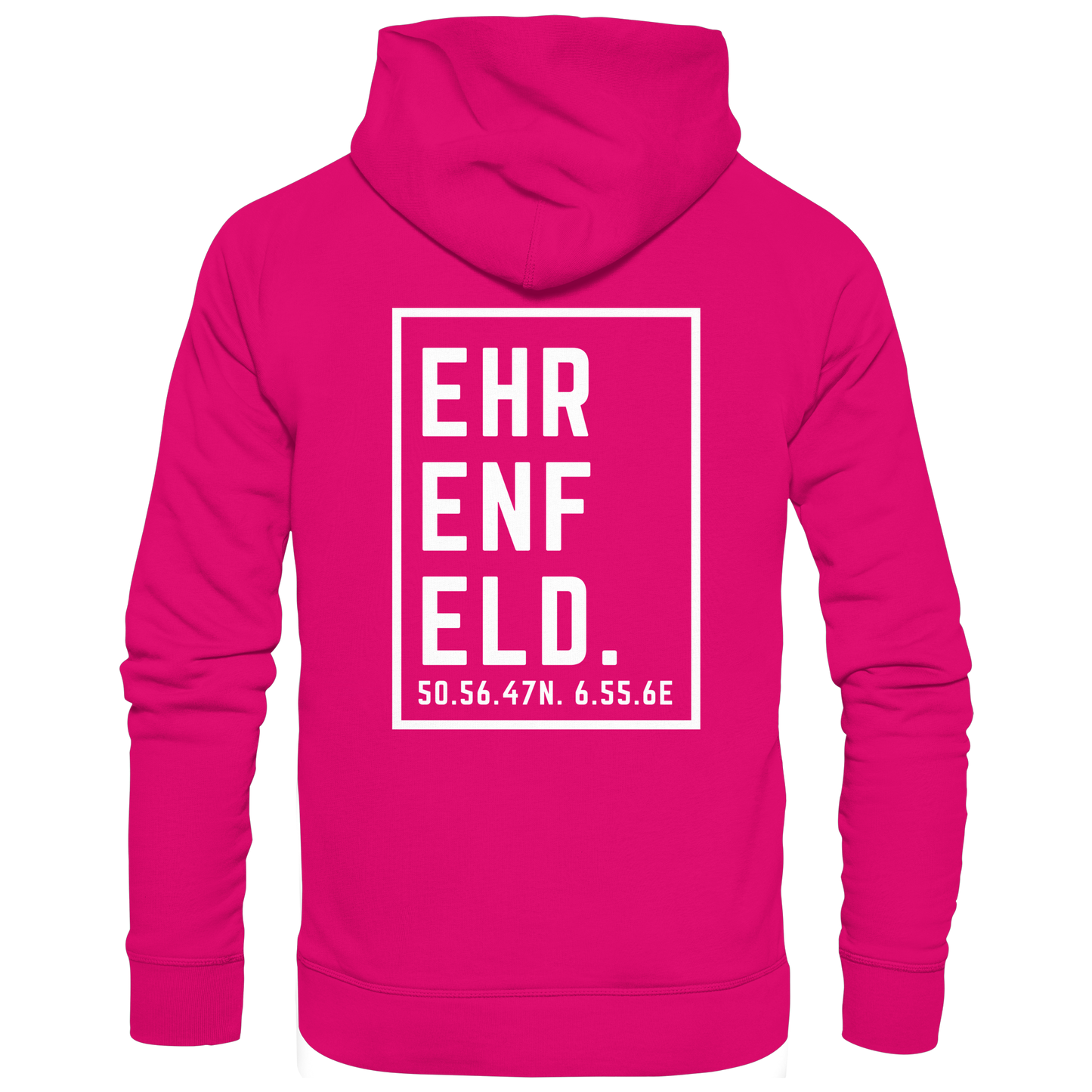 Ehrenfeld Koordinaten (großer Druck auf dem Rücken) - Basic Unisex Hoodie