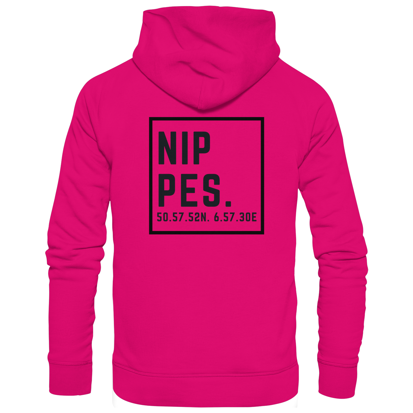 Nippes Koordinaten (großer Druck auf dem Rücken) - Basic Unisex Hoodie