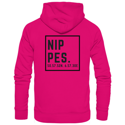 Nippes Koordinaten (großer Druck auf dem Rücken) - Basic Unisex Hoodie