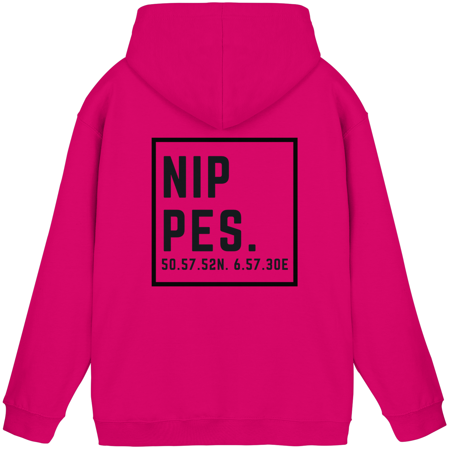 Nippes Koordinaten (großer Druck auf dem Rücken) - Basic Unisex Hoodie