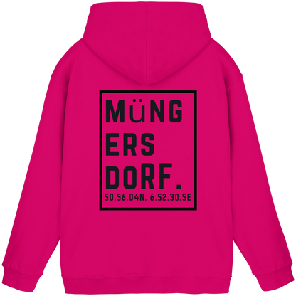 Müngersdorf Koordinaten (großer Druck auf dem Rücken) - Basic Unisex Hoodie