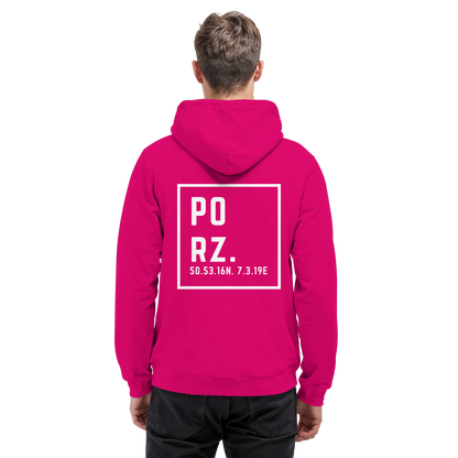 Porz Koordinaten (großer Druck Rücken) - Basic Unisex Hoodie