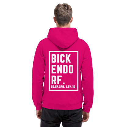 Bickendorf Koordinaten (großer Druck auf dem Rücken) - Basic Unisex Hoodie