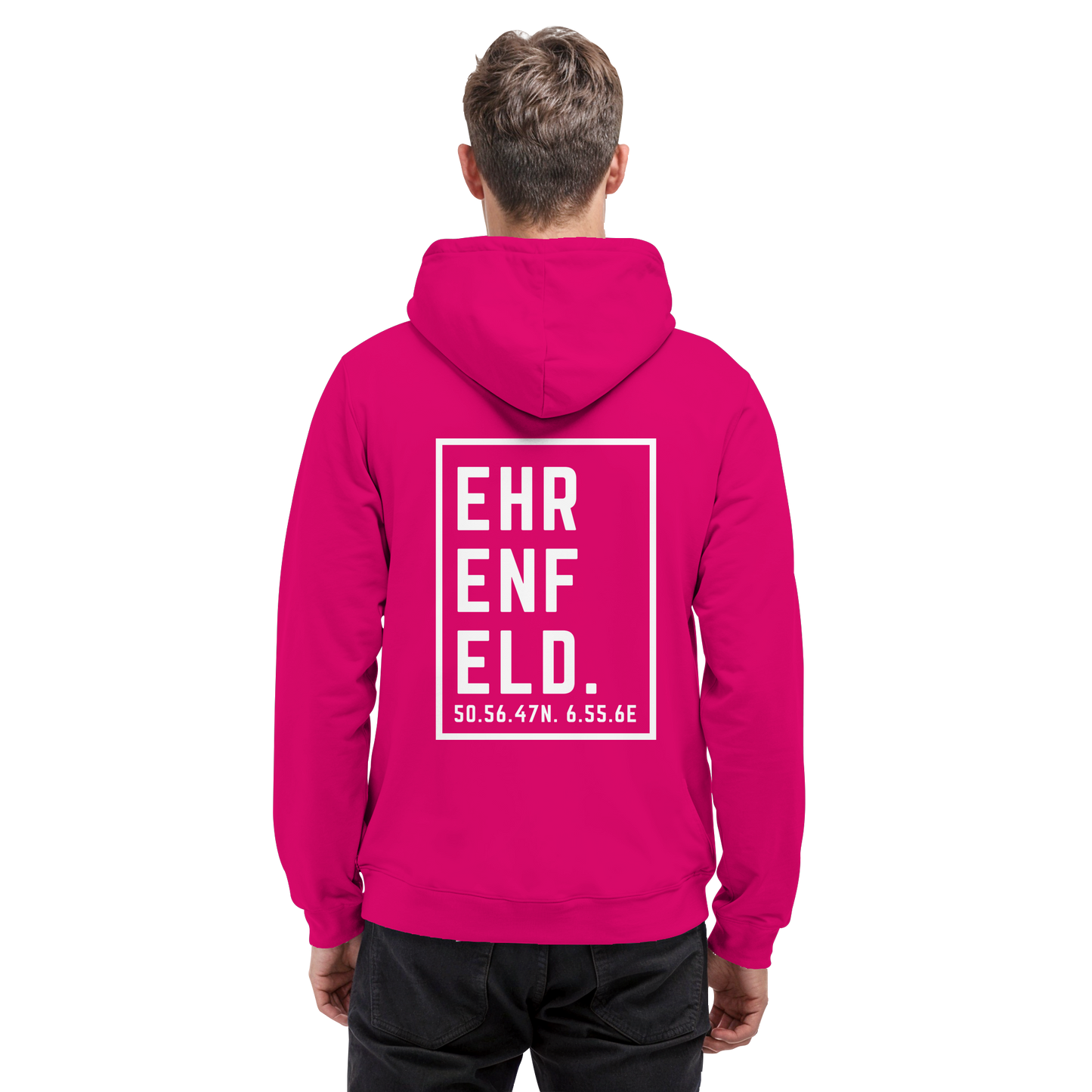 Ehrenfeld Koordinaten (großer Druck auf dem Rücken) - Basic Unisex Hoodie