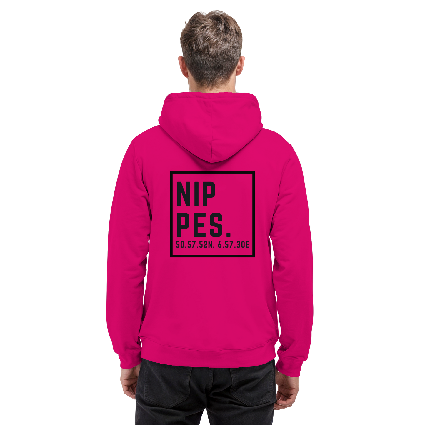 Nippes Koordinaten (großer Druck auf dem Rücken) - Basic Unisex Hoodie