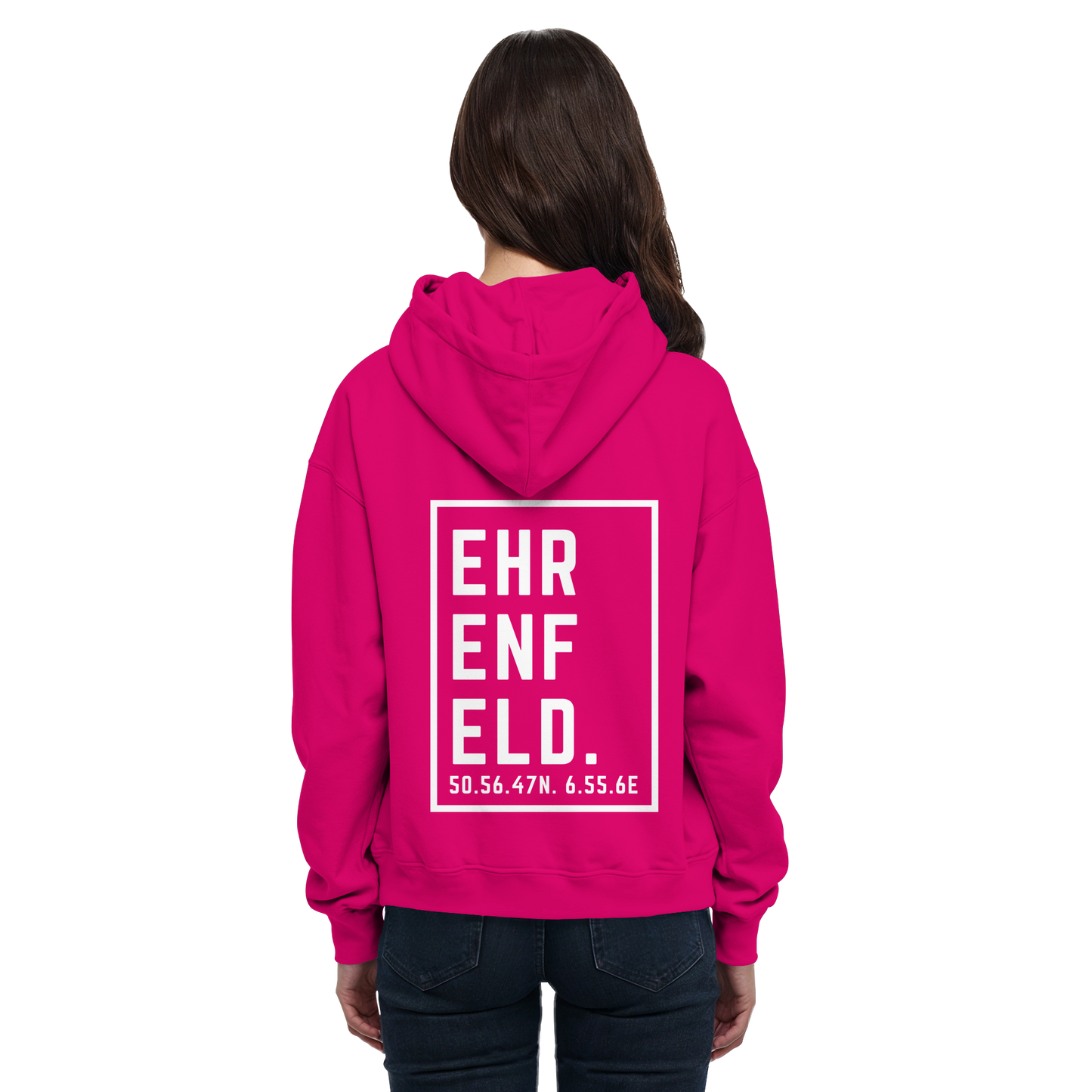Ehrenfeld Koordinaten (großer Druck auf dem Rücken) - Basic Unisex Hoodie