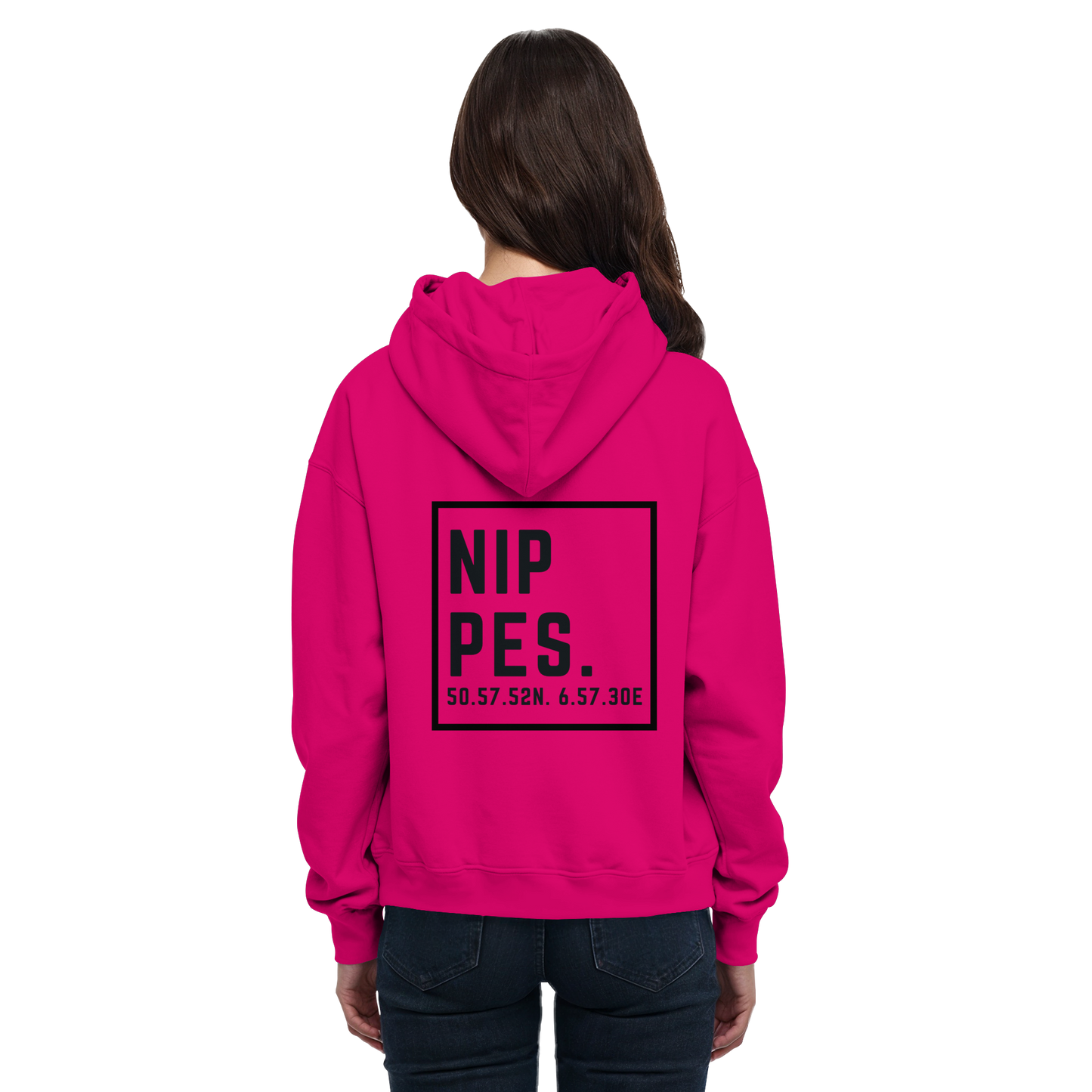 Nippes Koordinaten (großer Druck auf dem Rücken) - Basic Unisex Hoodie