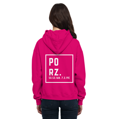 Porz Koordinaten (großer Druck Rücken) - Basic Unisex Hoodie