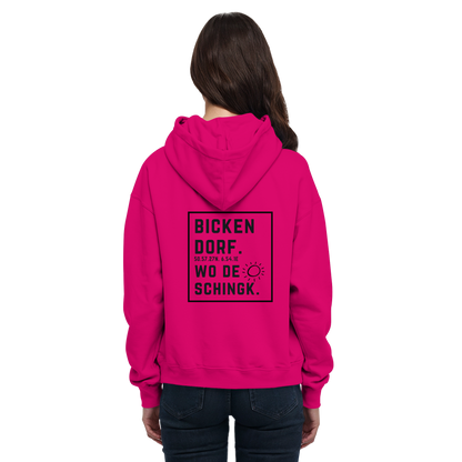 Wo de Sonn schingk - Bickendorf Druck Rücken - Basic Unisex Hoodie