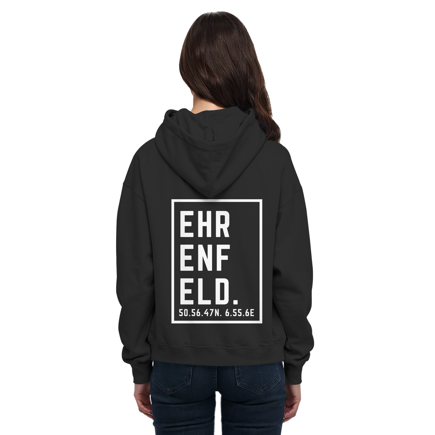 Ehrenfeld Koordinaten (großer Druck auf dem Rücken) - Basic Unisex Hoodie