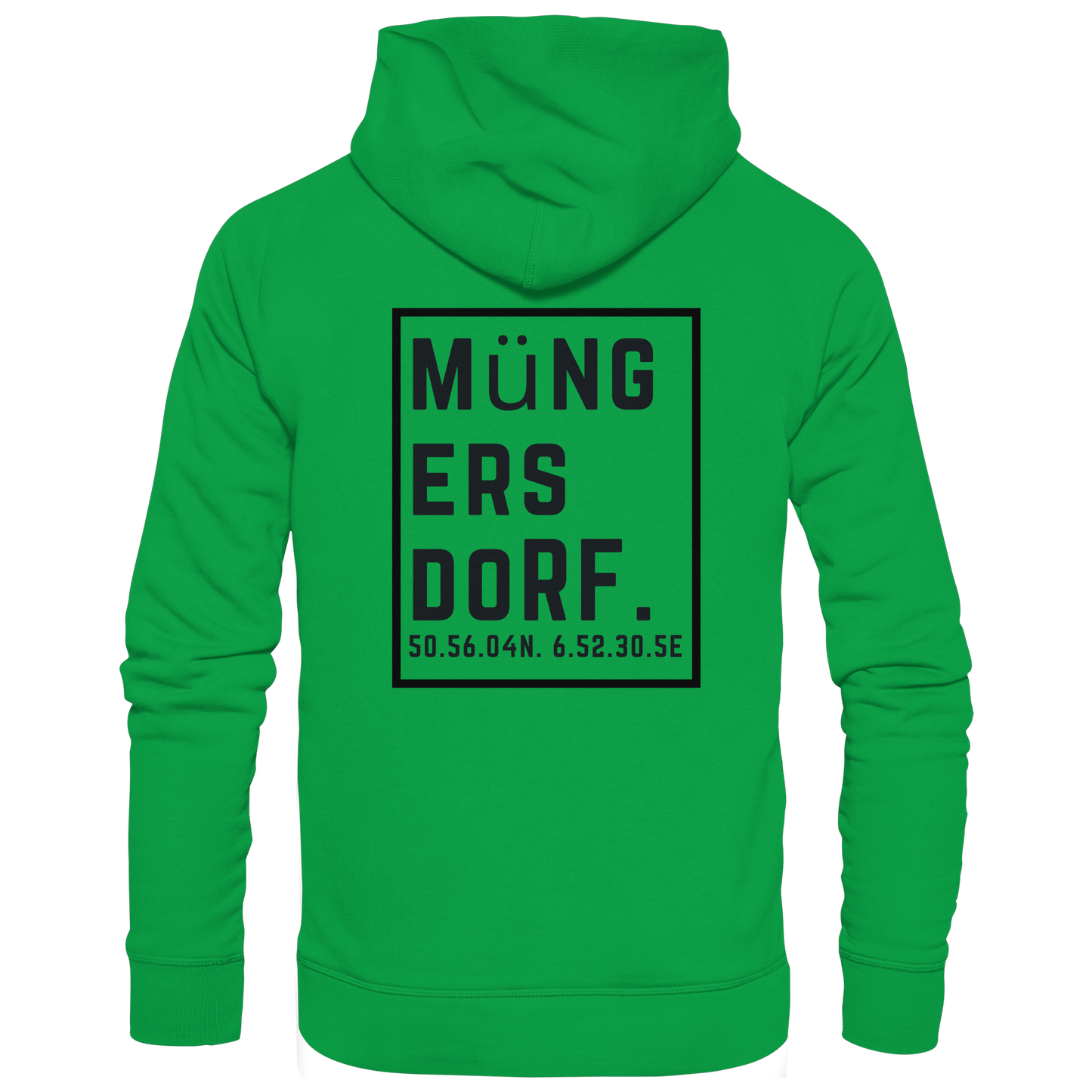 Müngersdorf Koordinaten (großer Druck auf dem Rücken) - Basic Unisex Hoodie
