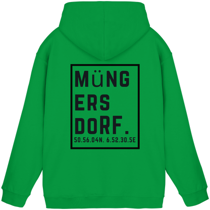 Müngersdorf Koordinaten (großer Druck auf dem Rücken) - Basic Unisex Hoodie