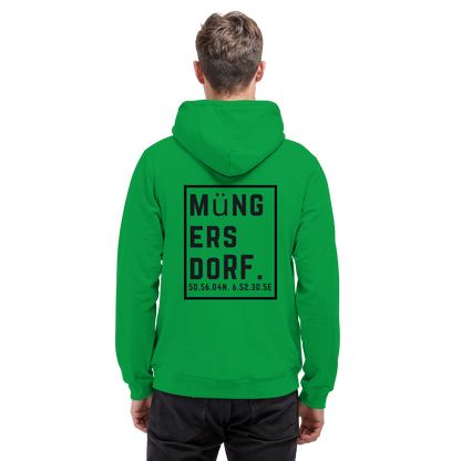 Müngersdorf Koordinaten (großer Druck auf dem Rücken) - Basic Unisex Hoodie