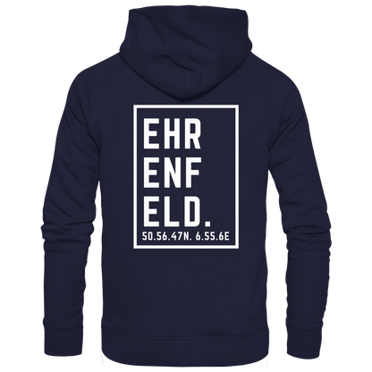 Ehrenfeld Koordinaten (großer Druck auf dem Rücken) - Basic Unisex Hoodie