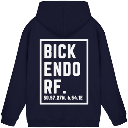 Bickendorf Koordinaten (großer Druck auf dem Rücken) - Basic Unisex Hoodie