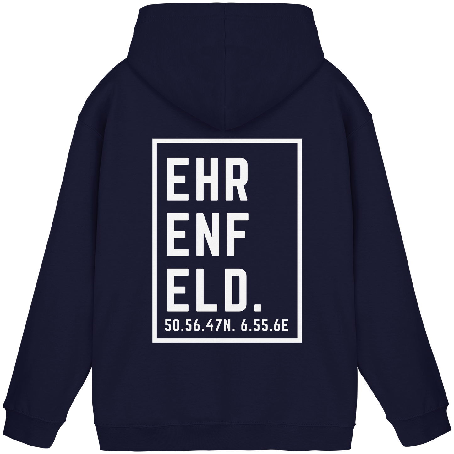 Ehrenfeld Koordinaten (großer Druck auf dem Rücken) - Basic Unisex Hoodie