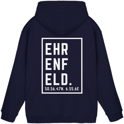 Ehrenfeld Koordinaten (großer Druck auf dem Rücken) - Basic Unisex Hoodie