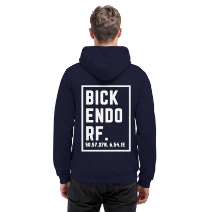 Bickendorf Koordinaten (großer Druck auf dem Rücken) - Basic Unisex Hoodie