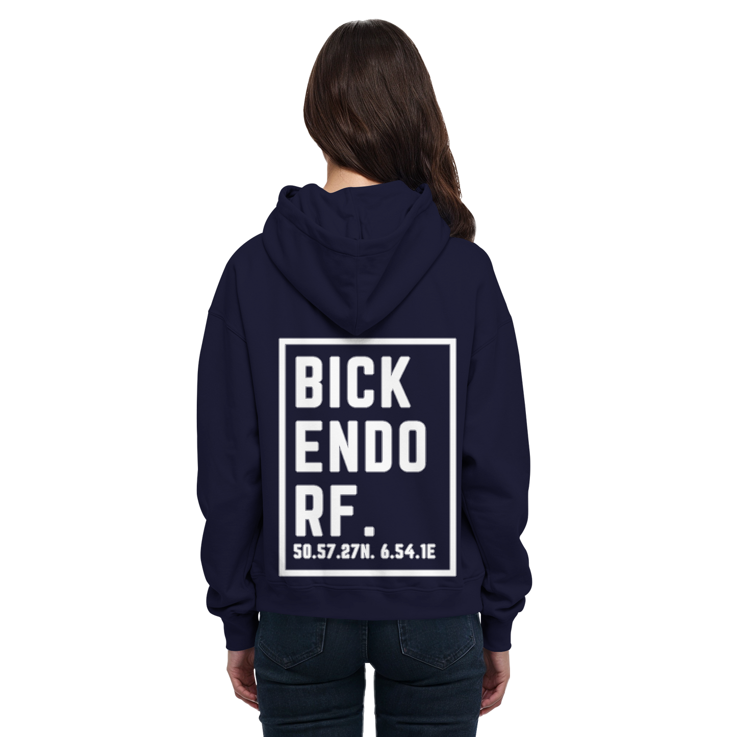 Bickendorf Koordinaten (großer Druck auf dem Rücken) - Basic Unisex Hoodie