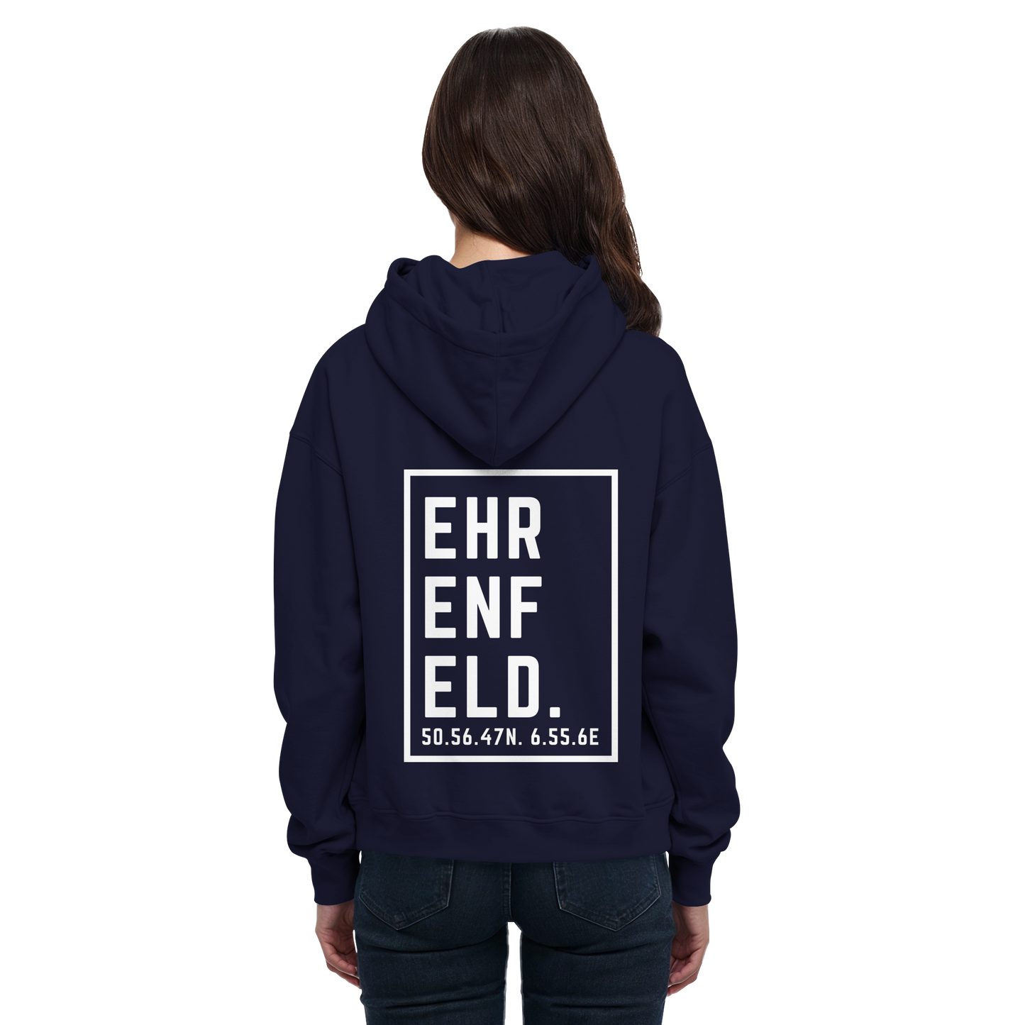 Ehrenfeld Koordinaten (großer Druck auf dem Rücken) - Basic Unisex Hoodie