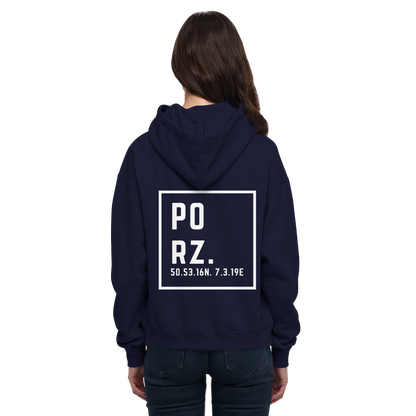 Porz Koordinaten (großer Druck Rücken) - Basic Unisex Hoodie