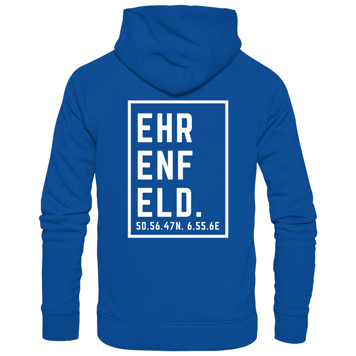 Ehrenfeld Koordinaten (großer Druck auf dem Rücken) - Basic Unisex Hoodie