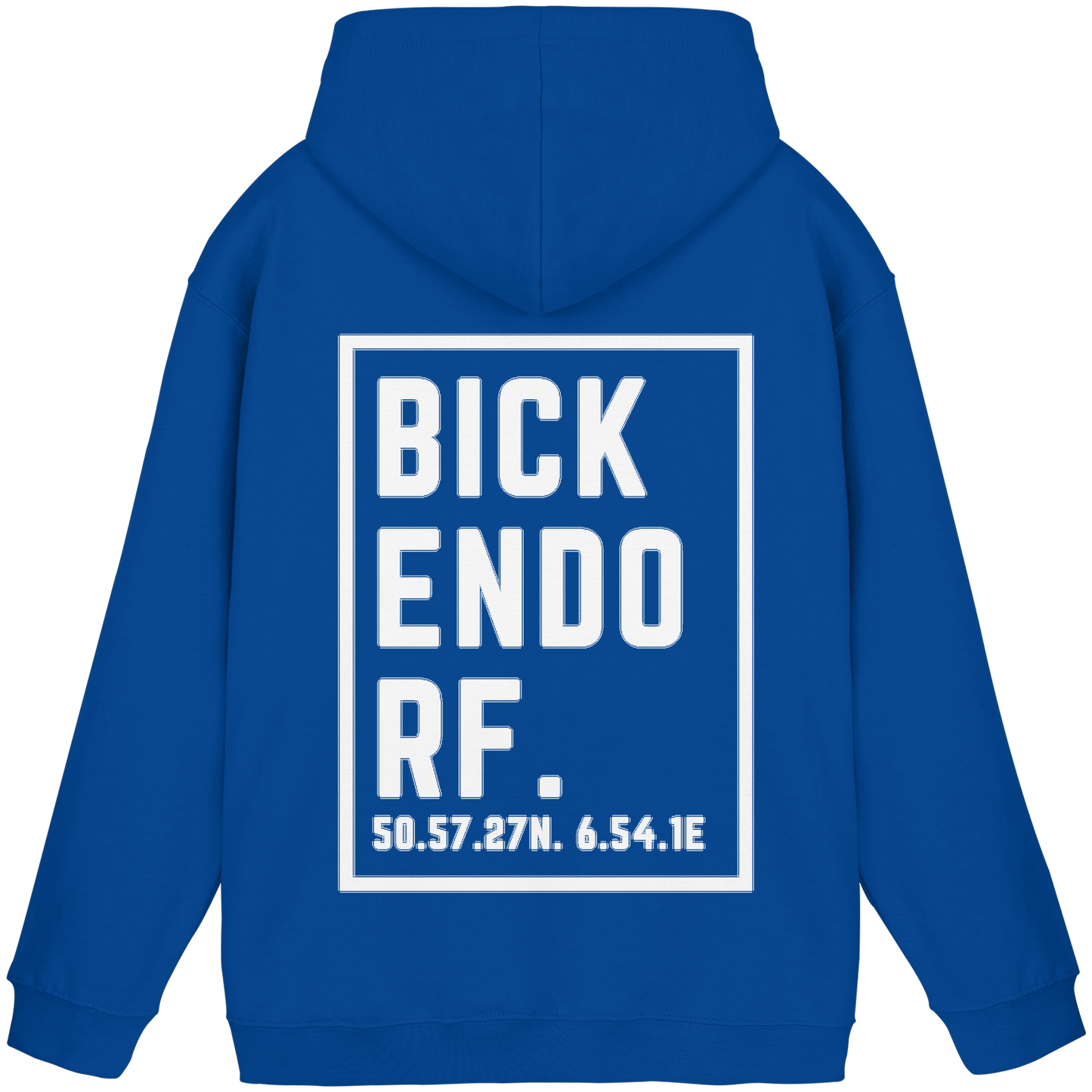 Bickendorf Koordinaten (großer Druck auf dem Rücken) - Basic Unisex Hoodie