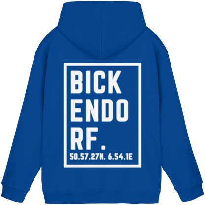 Bickendorf Koordinaten (großer Druck auf dem Rücken) - Basic Unisex Hoodie