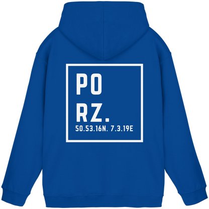 Porz Koordinaten (großer Druck Rücken) - Basic Unisex Hoodie