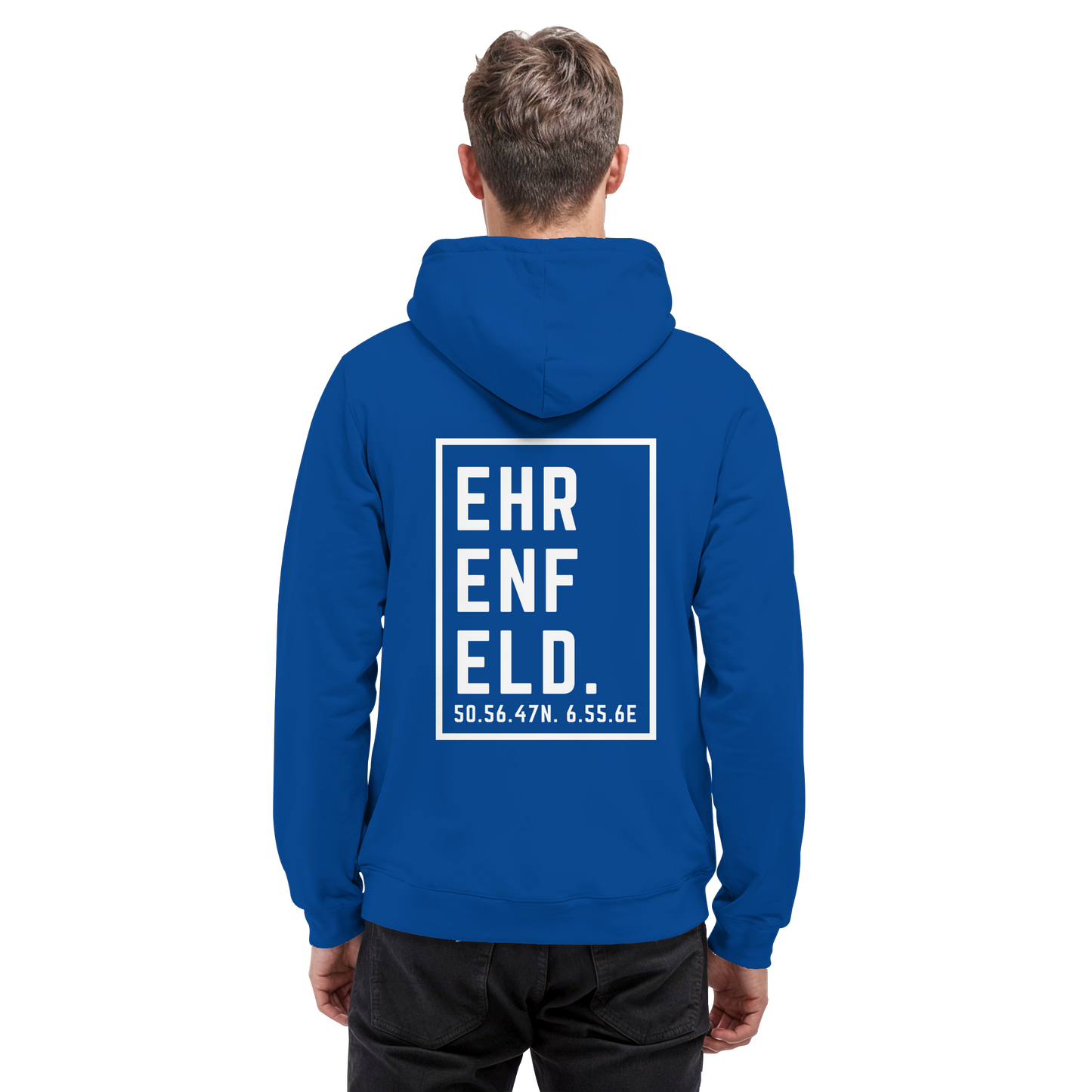 Ehrenfeld Koordinaten (großer Druck auf dem Rücken) - Basic Unisex Hoodie
