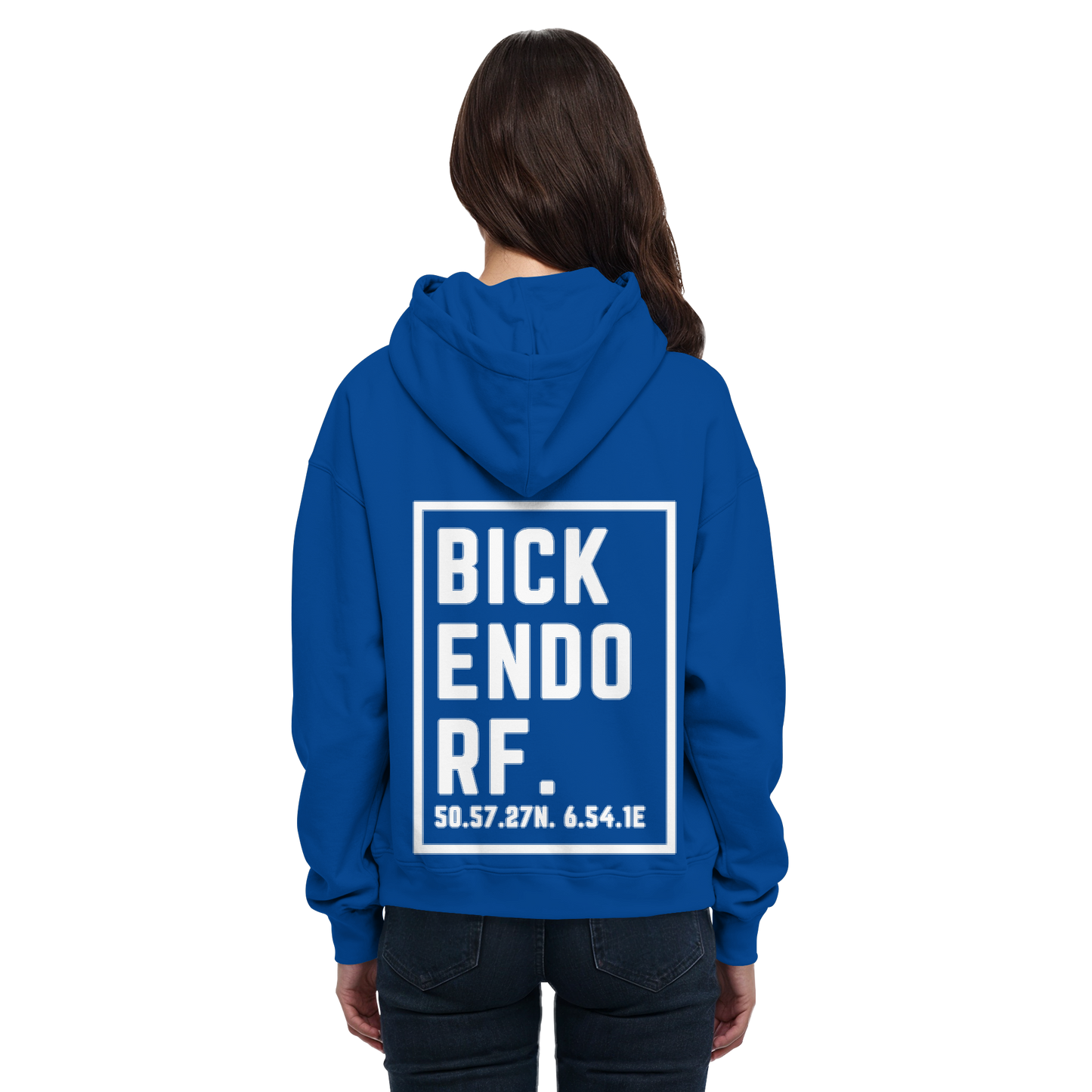 Bickendorf Koordinaten (großer Druck auf dem Rücken) - Basic Unisex Hoodie