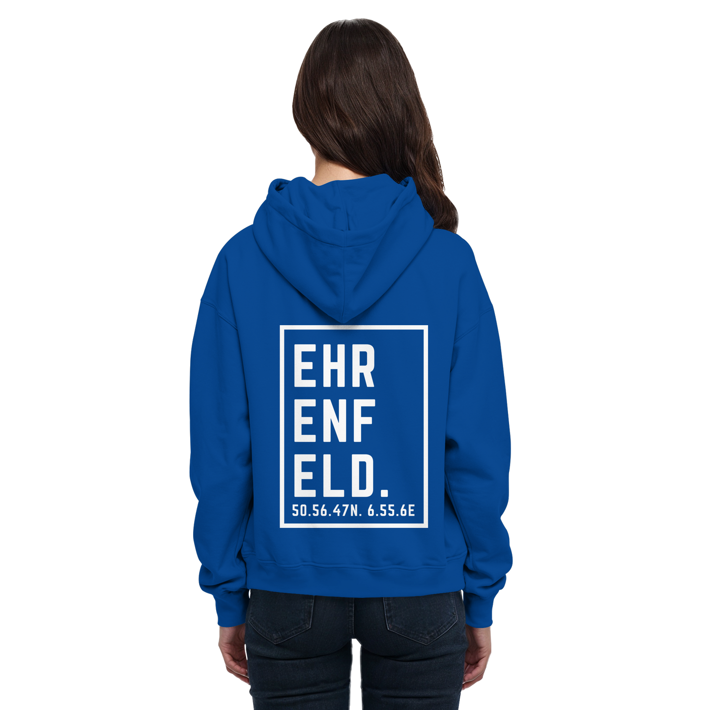 Ehrenfeld Koordinaten (großer Druck auf dem Rücken) - Basic Unisex Hoodie