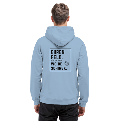 Wo de Sonn schingk - Ehrenfeld Druck Rücken - Basic Unisex Hoodie