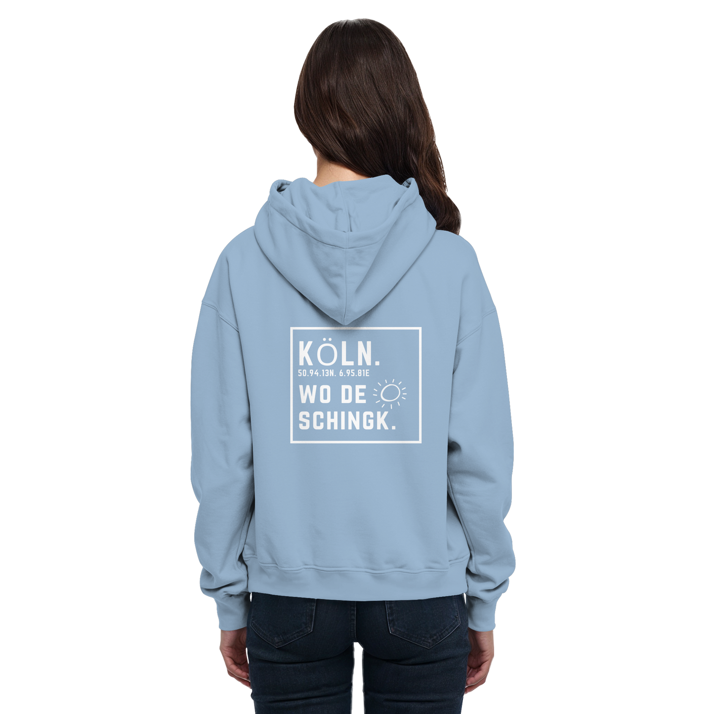 Wo de Sonn schingk - Köln Druck Rücken  - Basic Unisex Hoodie