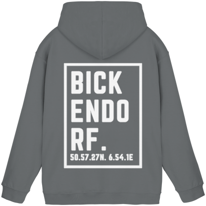 Bickendorf Koordinaten (großer Druck auf dem Rücken) - Basic Unisex Hoodie