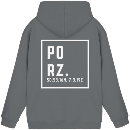 Porz Koordinaten (großer Druck Rücken) - Basic Unisex Hoodie
