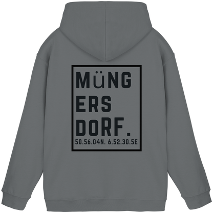 Müngersdorf Koordinaten (großer Druck auf dem Rücken) - Basic Unisex Hoodie