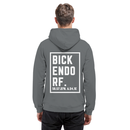 Bickendorf Koordinaten (großer Druck auf dem Rücken) - Basic Unisex Hoodie