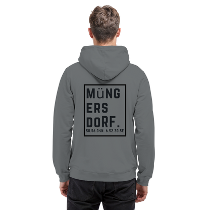 Müngersdorf Koordinaten (großer Druck auf dem Rücken) - Basic Unisex Hoodie