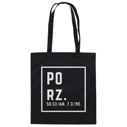 Porz Koordinaten (Druck)  - Baumwolltasche